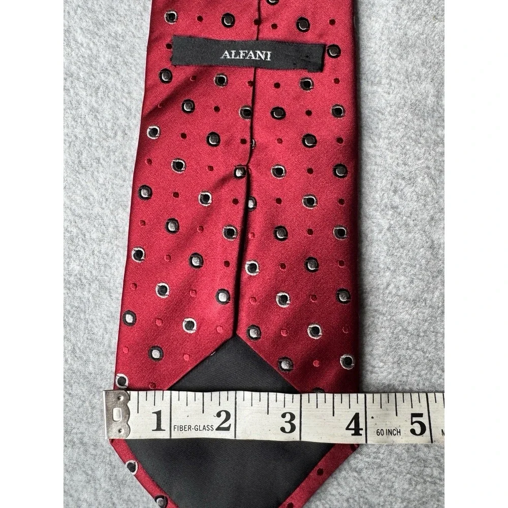 Alafani Men's Tie 100% Hand Made Silk‎  Red